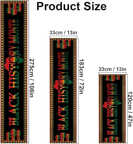 Miniatura 2 de Camino de mesa del mes de la historia negra, decoración de personajes famosos afroamericanos, orgullo negro, hogar, cocina, comedor, decoración de