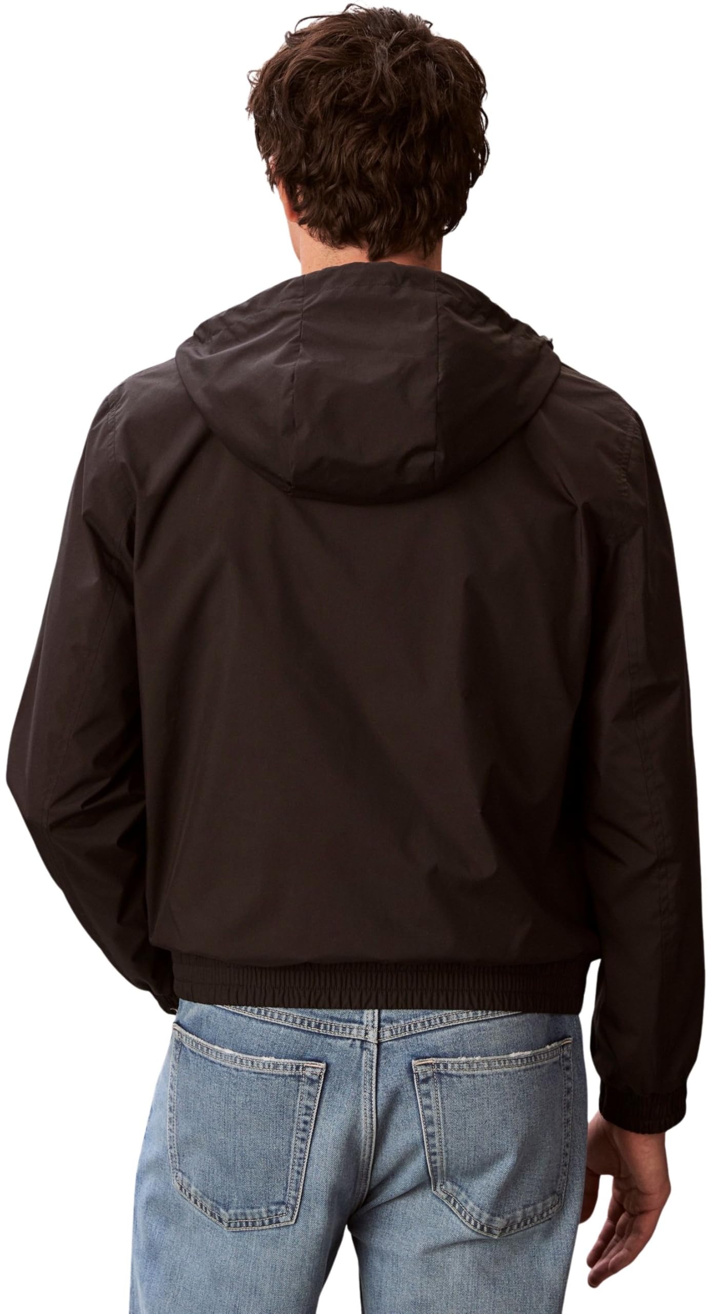 Calvin Klein Ls Hooded Nylon Harrington Jkt Lv04rf521g Giacche Uomo