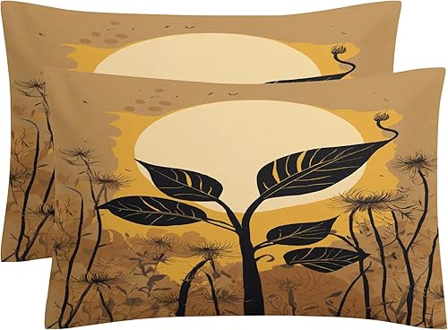 Miniatura 10 de OmErsa Juego de funda de edredón bohemio tamaño Queen de 3 piezas, funda de edredón de girasol y 2 fundas de almohada, microfibra suave, decoración