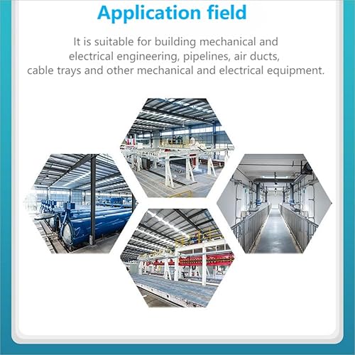 Miniatura 5 de Paquete de 2 soportes de estante de acero, soporte de exhibición, proyectos de bricolaje, canal de puntal de metal, soporte ranurado de acero,