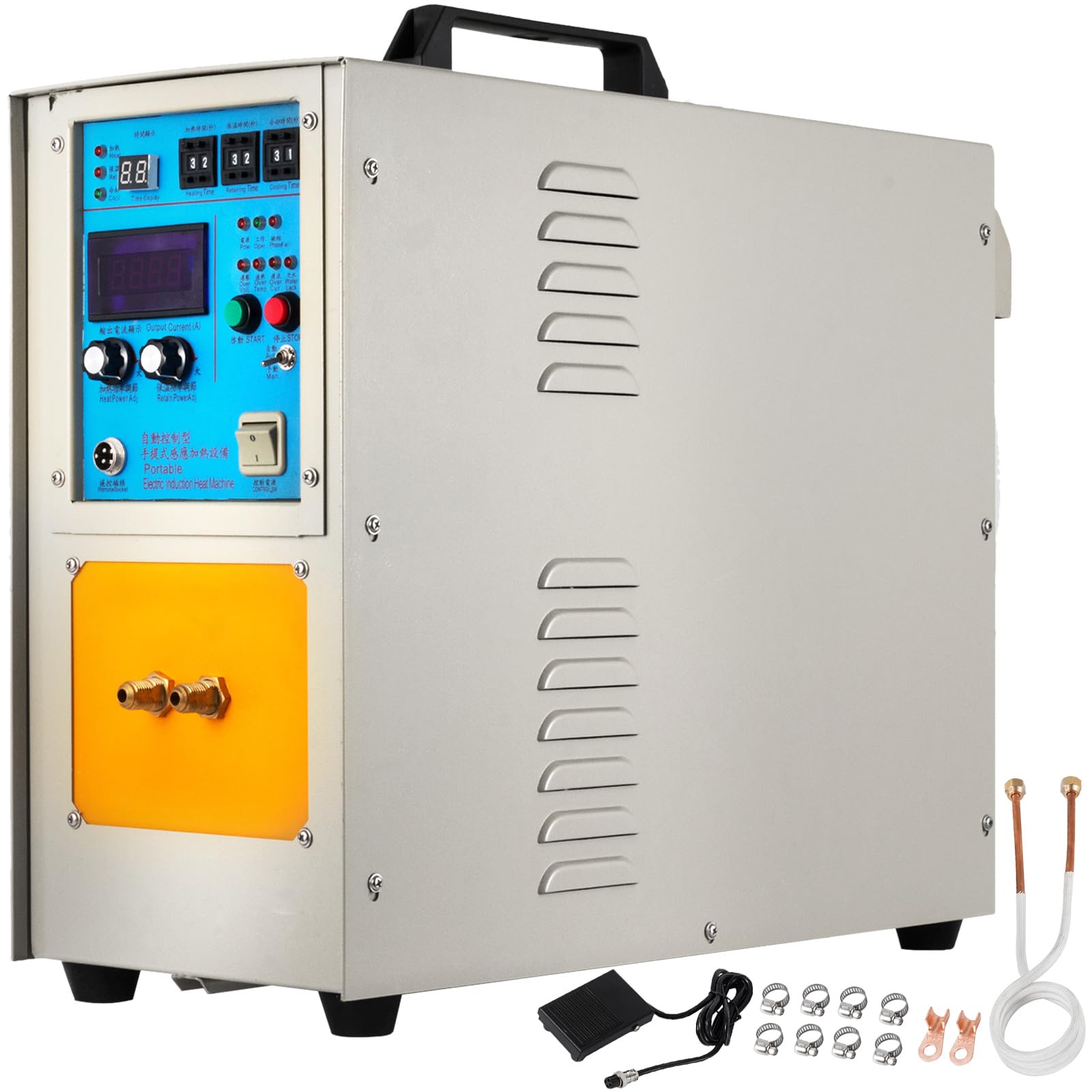 VEVOR 15KW Hochfrequenz-Induktionsofen 30-100 KHz Schmelzofen Schmelzofen LH-15A 230V Heizsystem