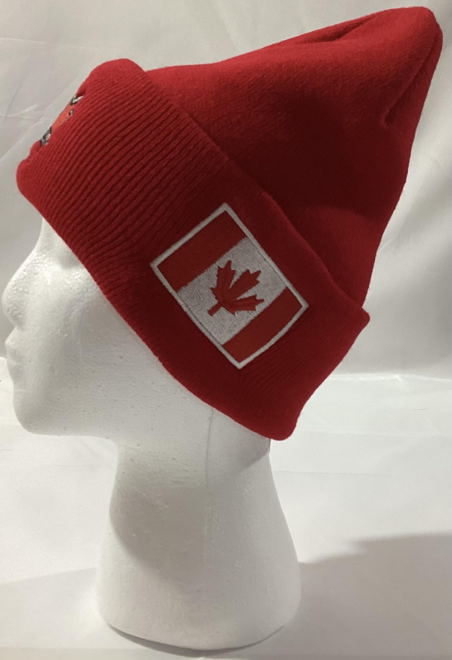 Patriotic Winter Toque for Men & Women – Warm Knit Beanie Hat, Acrylic Skull Cap, Cuffed Tuque for Cold Weather, Hunting. - 4