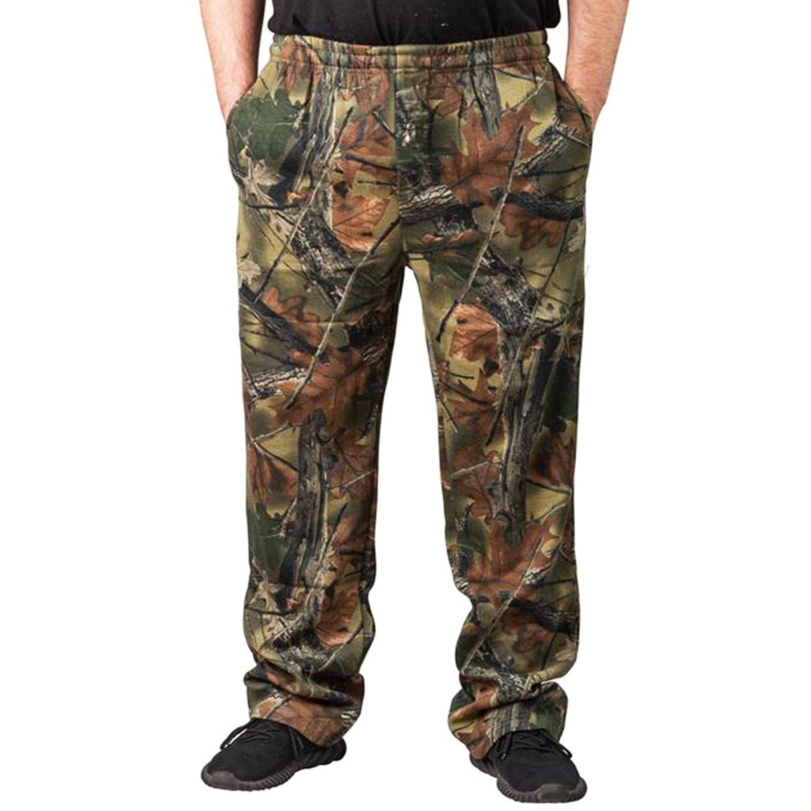 TrailCrest by Treel Mossy Oak Camo Open Bottom Lounge Hunting Sweatpants