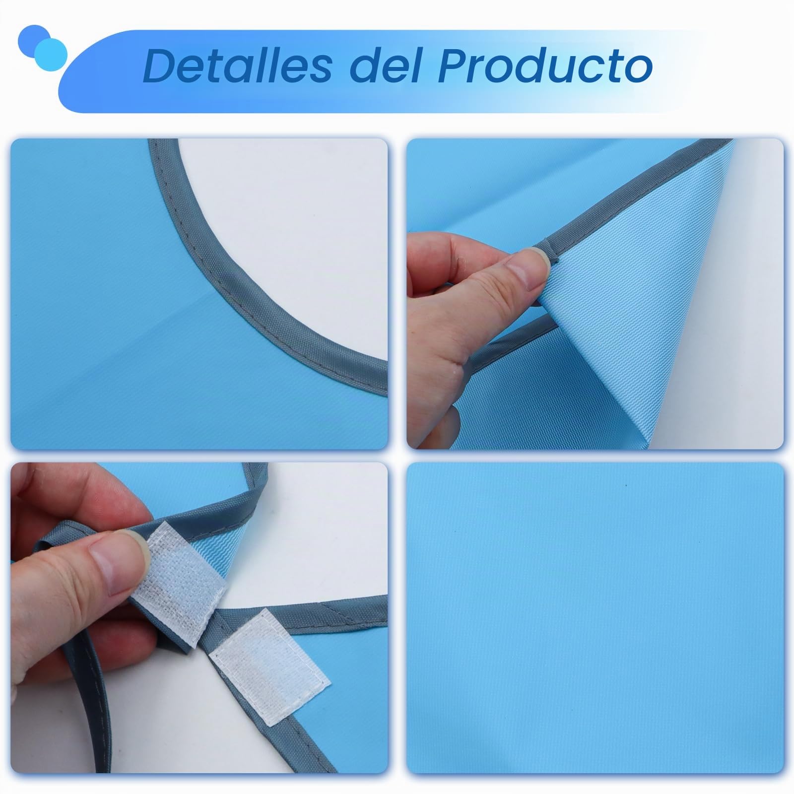 VEGCOO 2Pcs Baberos Adultos Impermeables, Baberos para Personas Mayores con Bandeja de Goteo 75x45 cm, Babero Adulto Reutilizable y Lavable para Personas Mayores y Discapacitados