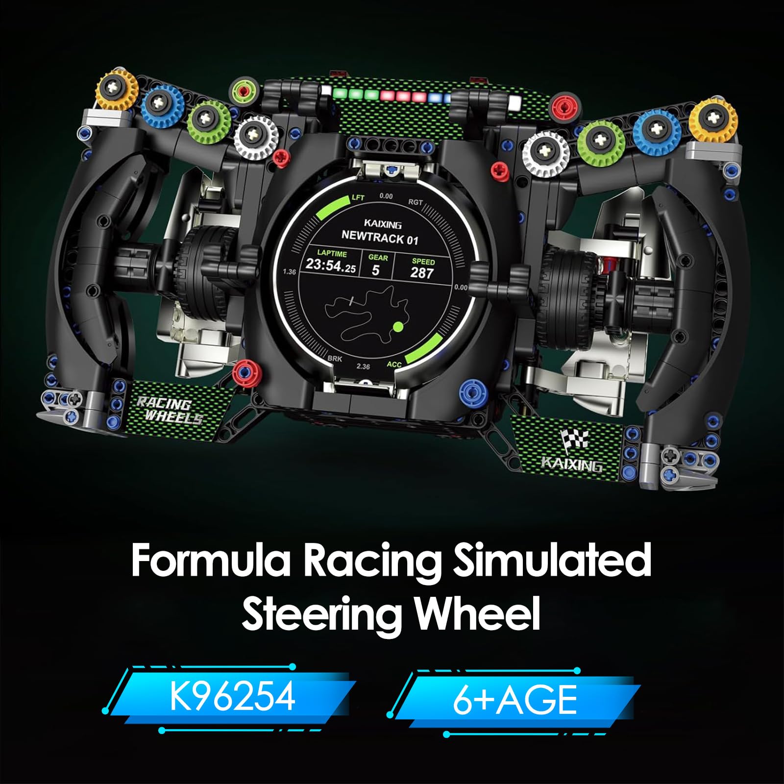 904 Pezzi Meccanici con Componenti Mobili, Modello da Collezione per Appassionati Corse, Racing Car Volante Building Set, Idee Regalo per Adulti, Adolescenti, Macchina da Corsa Automobilistico (A)