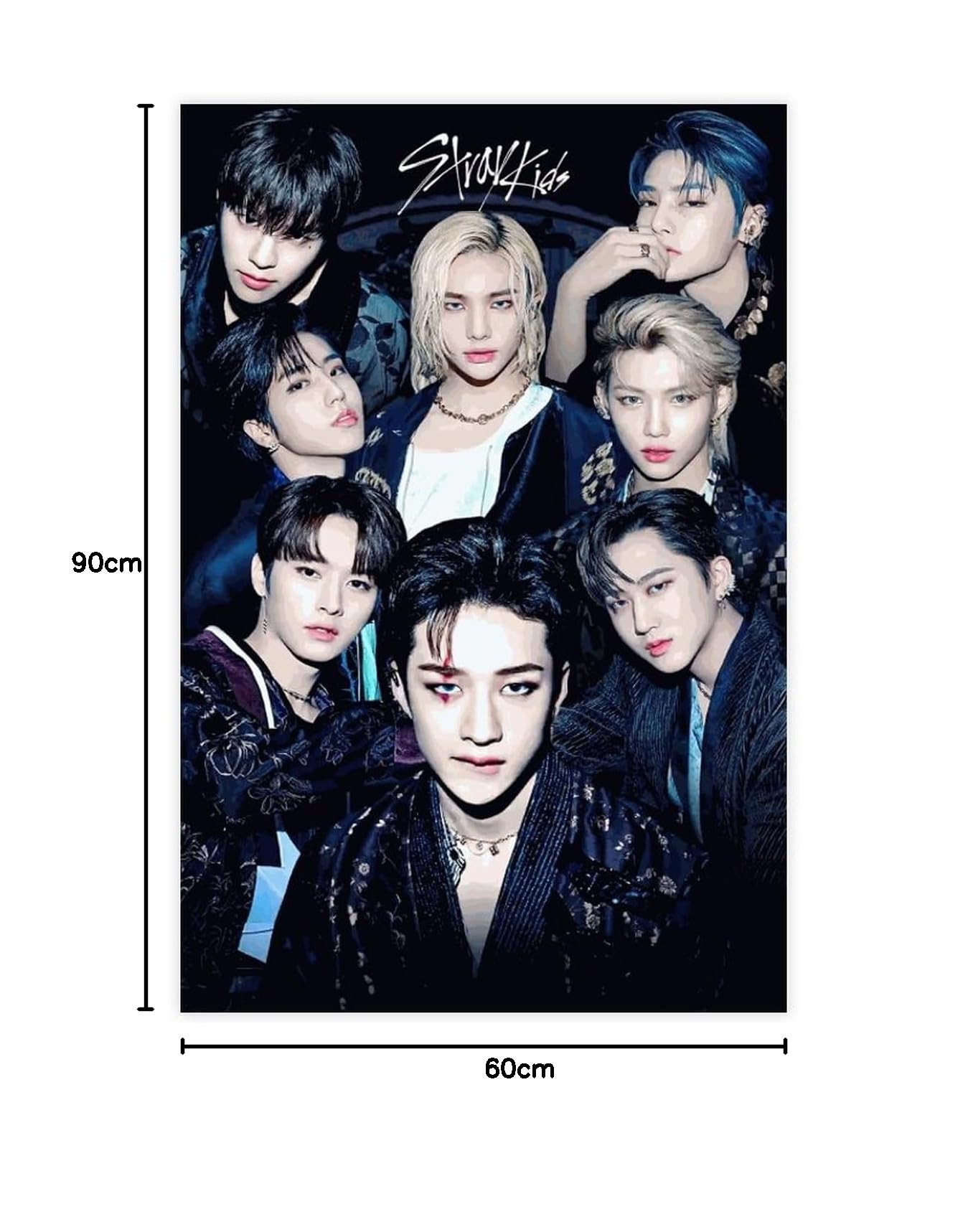 Poster Stray Kids Sur Toile NebulaNova - Décoration Chambre Kpop 30x45 Cm Poster Chambre Stray Kids