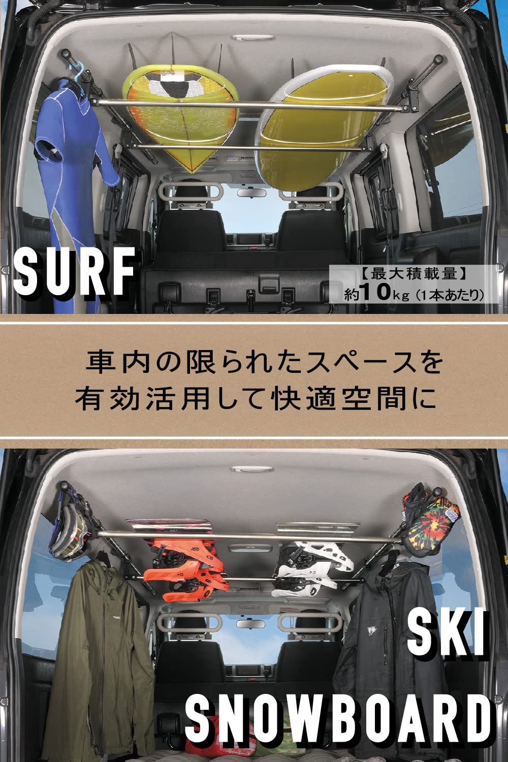 【特価商品】カーメイト 車内 収納 ハンガーバー 【L】 2本セット クロスライ Amazon | カーメイト 車内 収納 ハンガーバー 【L】 2本セット クロ