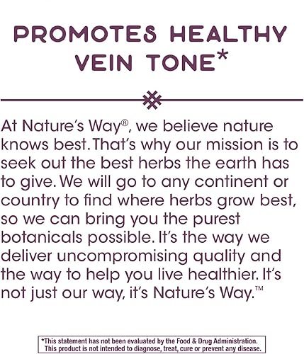 Miniatura 7 de Nature's Way Premium Hem-Care - Mezcla única para la salud de las venas*, 90 cápsulas