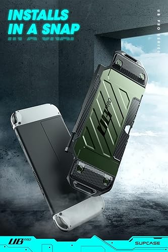 Miniatura 7 de SUPCASE Unicorn Beetle Pro Series - Funda para Nintendo Switch modelo OLED (2021), funda protectora resistente acoplable compatible con consola