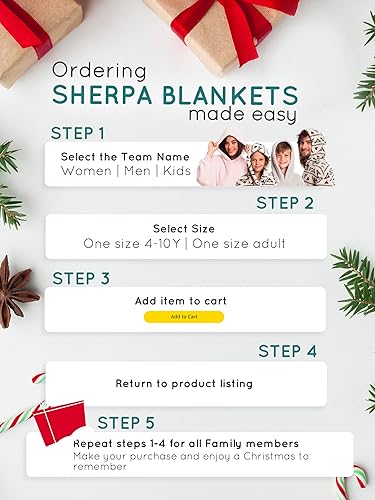 Miniatura 6 de Mad Dog Sherpa Fleece Wearable Blanket Hoodie for Women Men Kids with Long Sleeves, Cozy Hooded Poncho Jacket