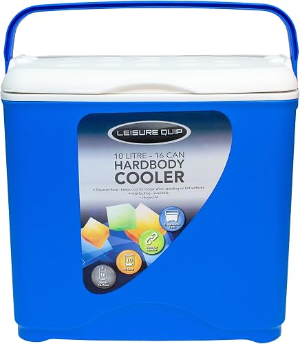 Leisure Quip Hard body Cooler Box, 10 Liter Capacity, Blue