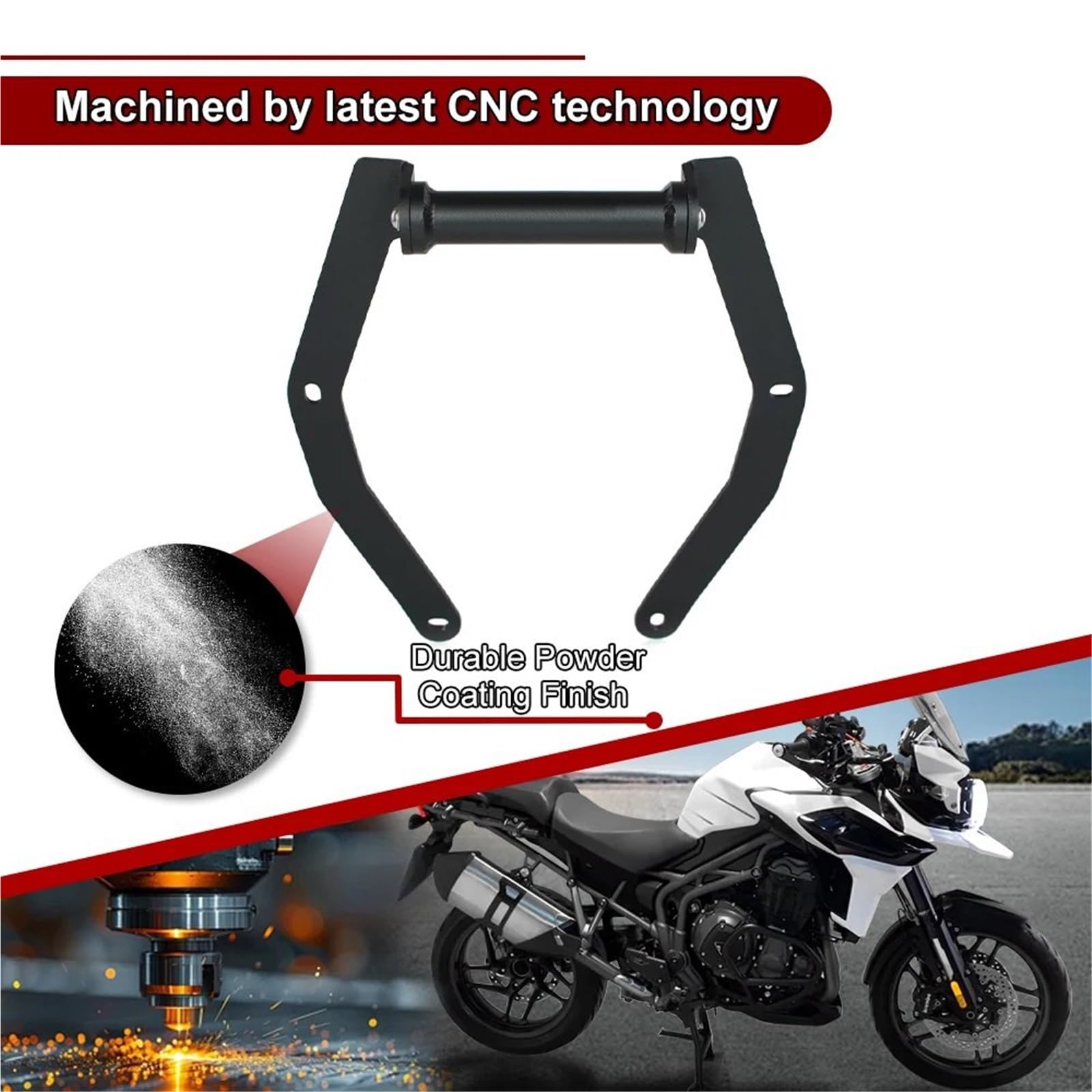 Uchwyt GPS na motocykl Pasuje do Triumph TIGER 1200 XC XR 1200 XCX, niska płyta nawigacyjna, uchwyt na telefon Uchwyt do nawigacji GPS uchwyt