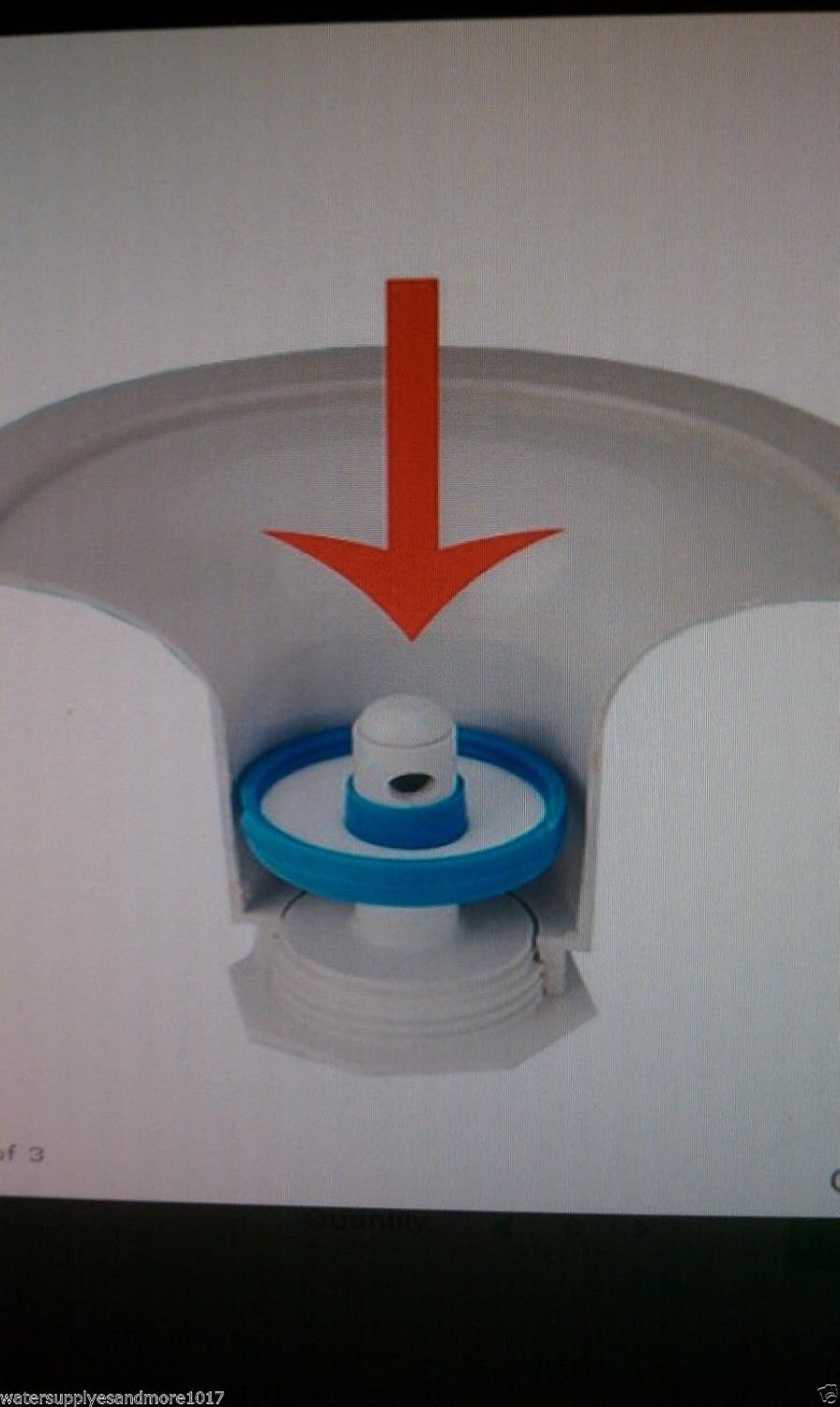 (Bag of 3) No spill reusable crown top water bottle push caps 55 mm : Industrial & Scientific