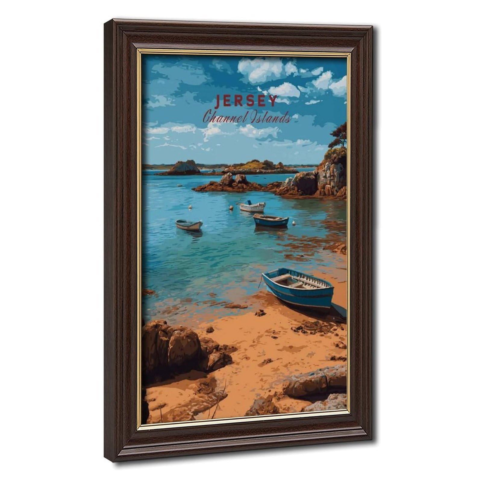 Bareronor Mokume Gane Frame-Style Jersey Canvas Poster For Bedroom Decor Gift