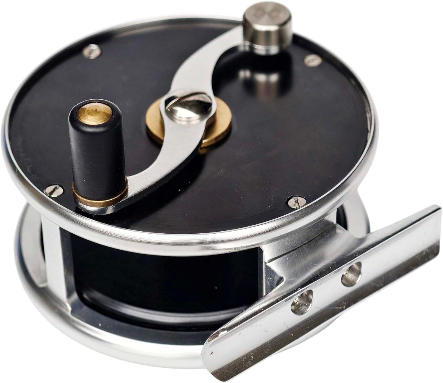 Retro Trout Fly Reel | Classic S-Handle Design | 6061-T6 Aluminum | LHW/RHW Convertible | 2.5''/3''/3.5'' Sizes (black1, 3.0'' for 5/6wt, Right-Handed (with Agate Guide))