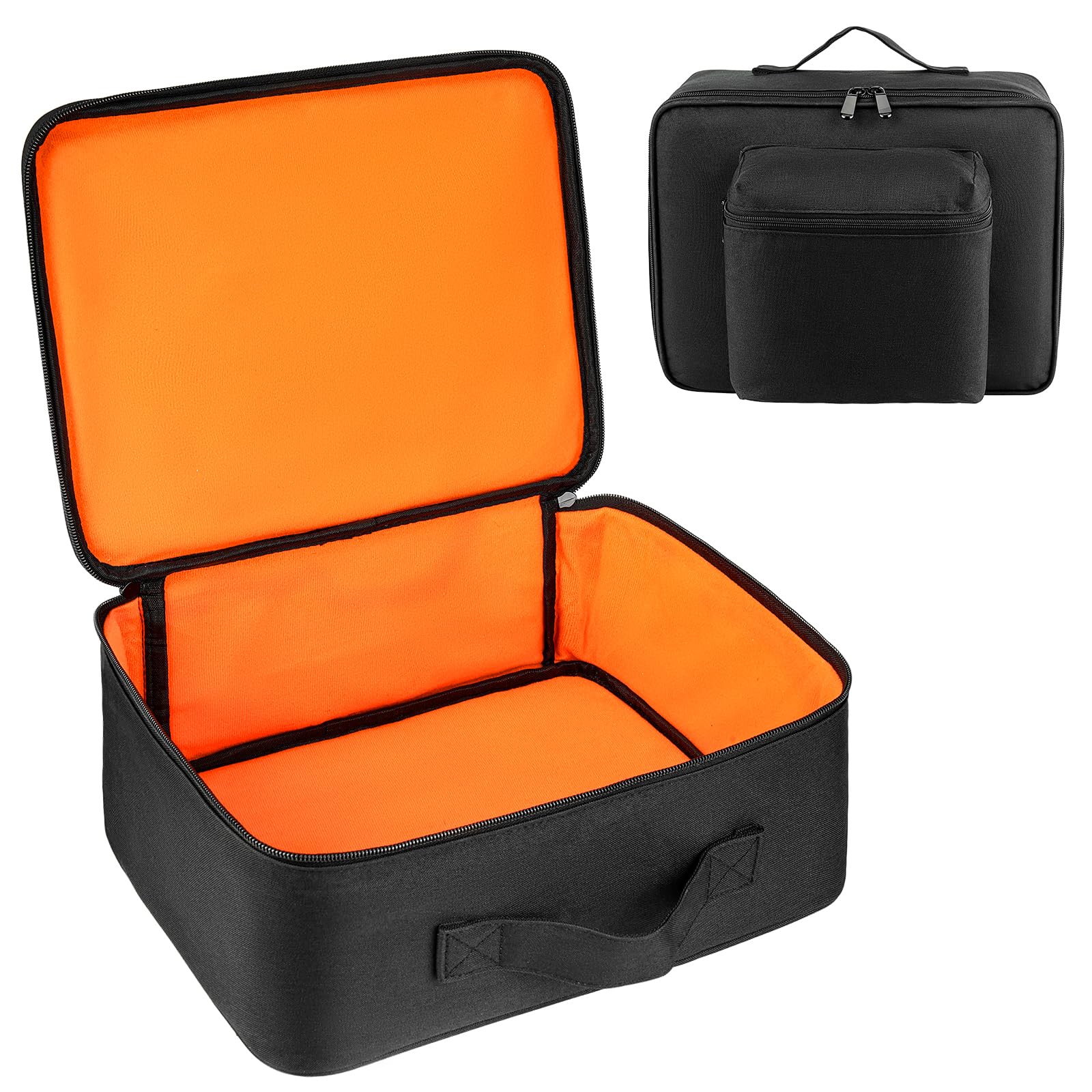 Air Compressor Carrying Bag Protective Case Compatible with DEWALT DCC020IB 20V Max Tire Inflator/Dewalt DCC18N-18V with Battery and Charger Pocket(Black)