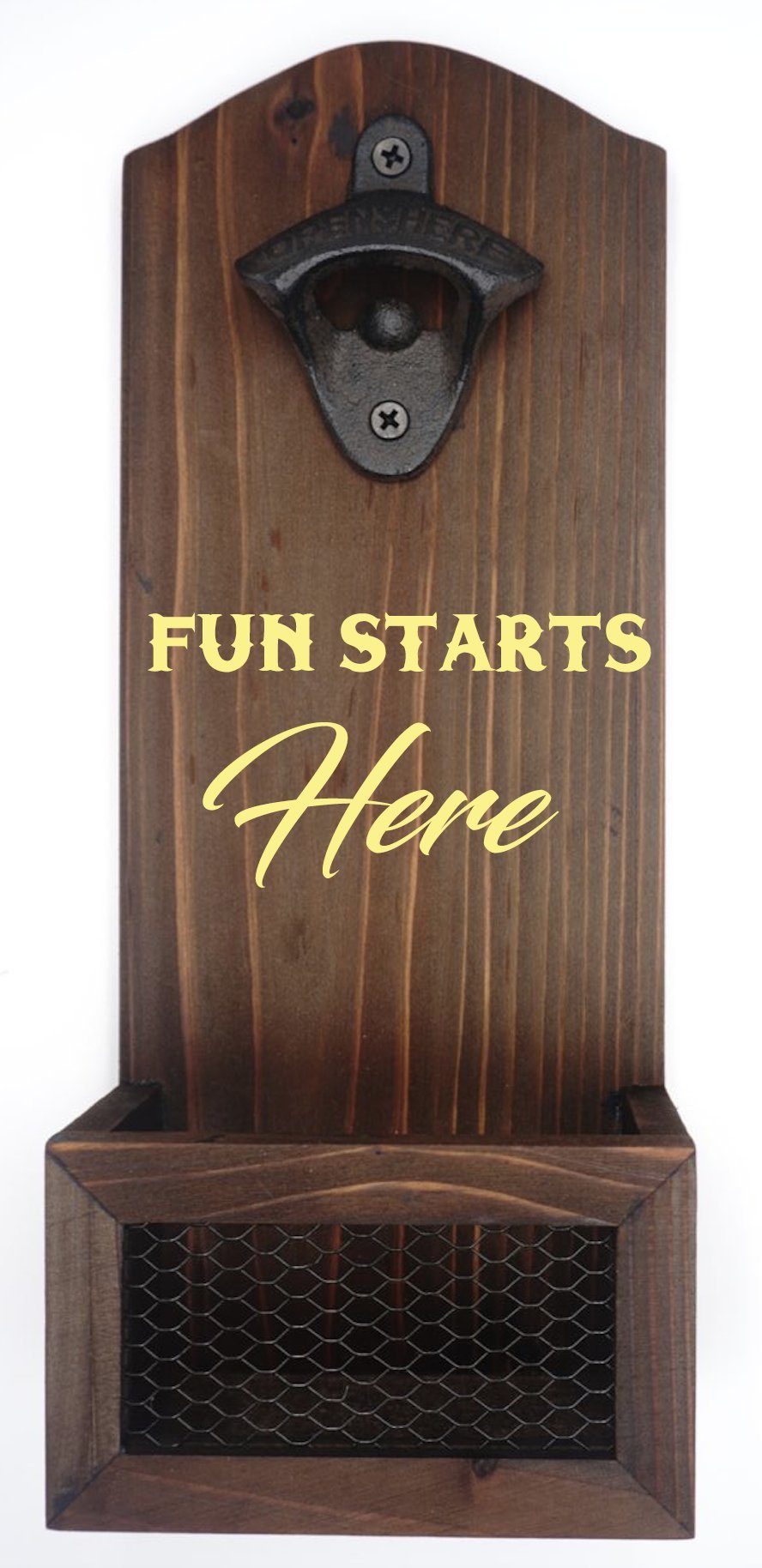 Personalized Bottle Opener | Custom Engraved Wall Mount Bottle Opener | Groomsmen Gift