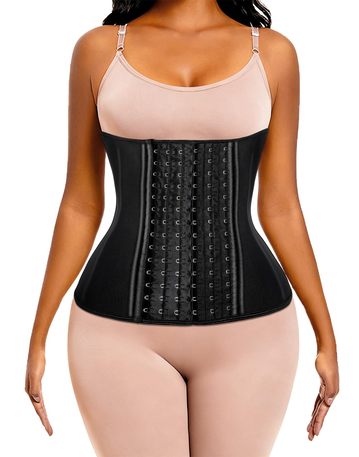 ECOWALSONWaist Trainer for Women - 9/25 Steel Bones & Additional Extender Cincher Corset for Hourglass body Shaper