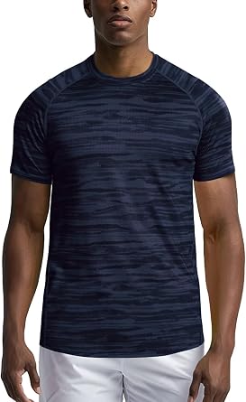 Zengjo Athletic Shirts for Men Quick Dry Moisture Wicking Workout T-Shirt