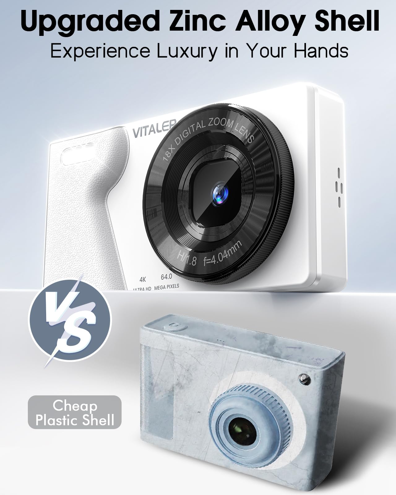 Amazon.com : Vitaler Digital Camera with Front Rear Lens