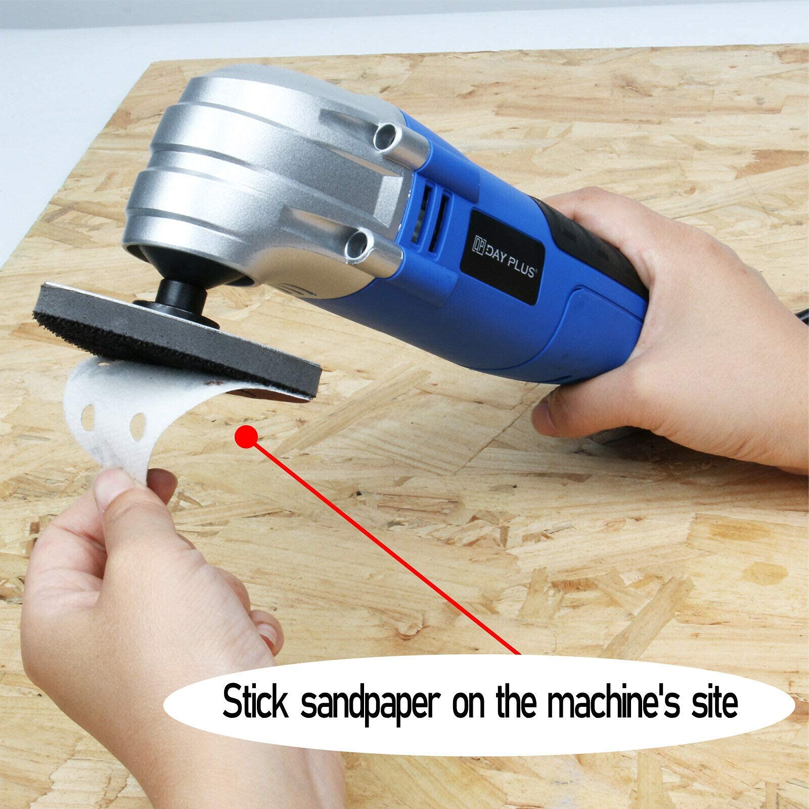 Oscillating Multi Tool, 180W, 21000rpm, Multi Purpose for Sanding Scraping Cutting Polishing Grinding Grout Removal Power Tool, Includes 17-Piece Universal Accessories