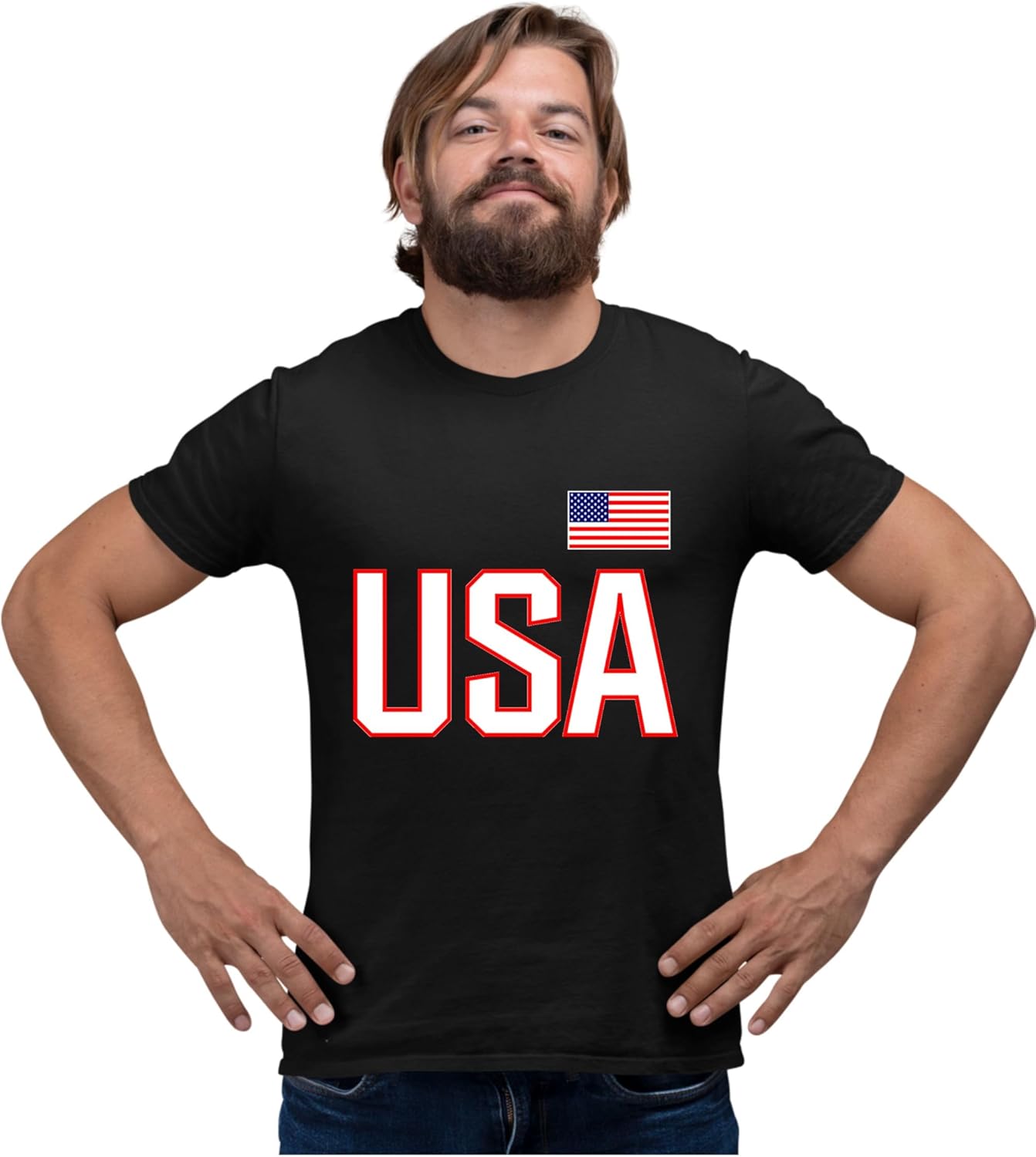 Go All Out Adult USA National Pride T-Shirt - Image 2