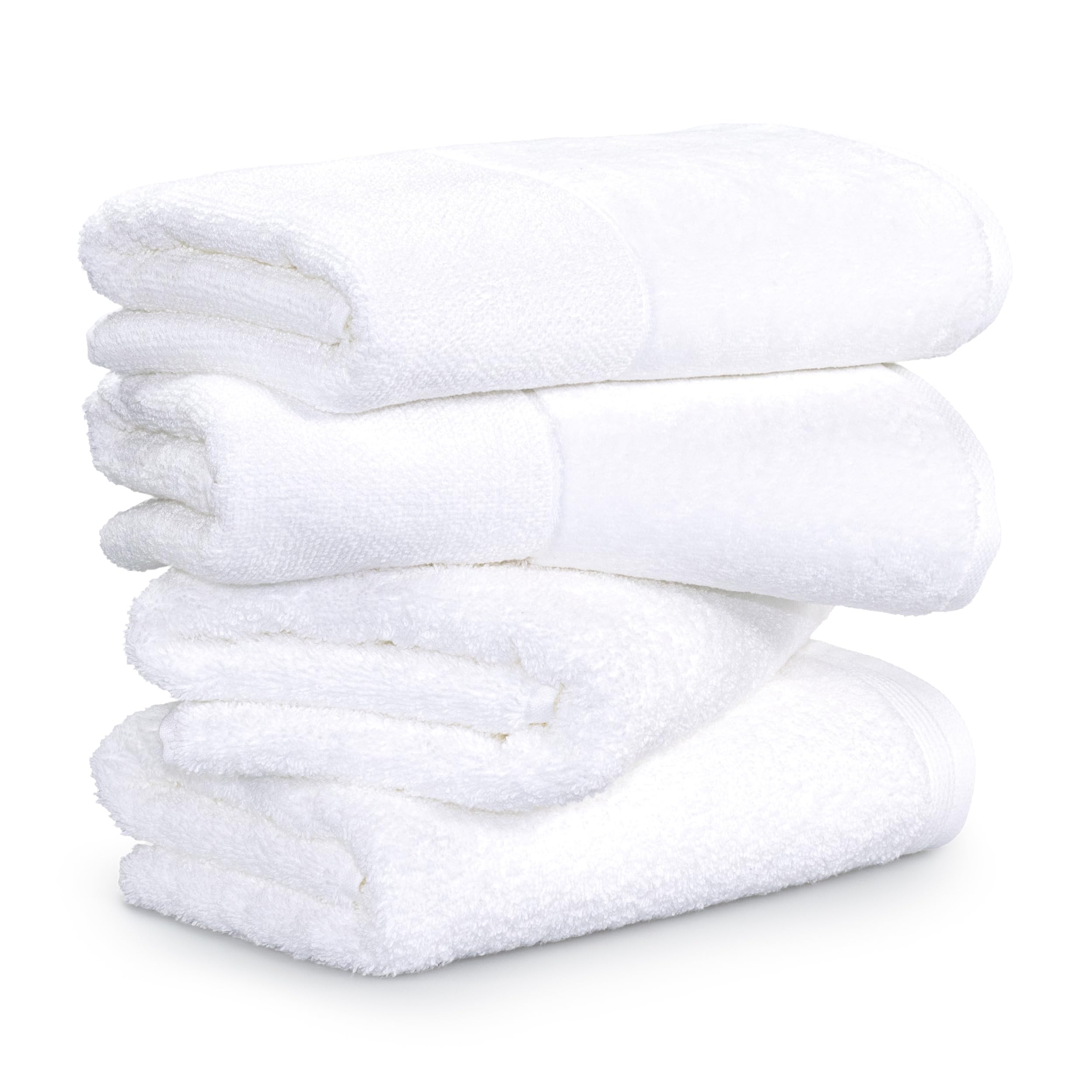 Möve Handtuchset Premium-Set Handtücher - 4X 50x100 cm, 100% Baumwolle, weiß