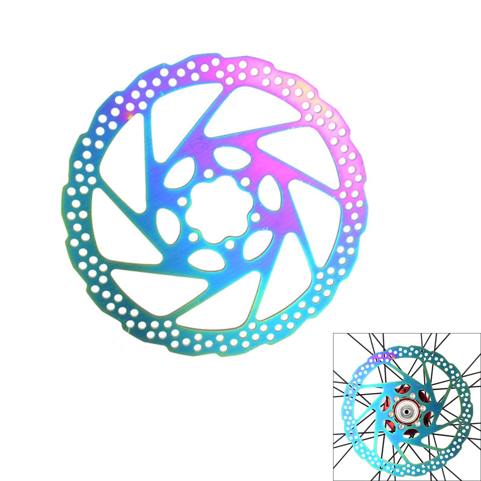 Stainless Steels Bicycles Disc Brake Rotor With Screws & Wrench 160mm/180mm Bike Brakes Rotor Adapters