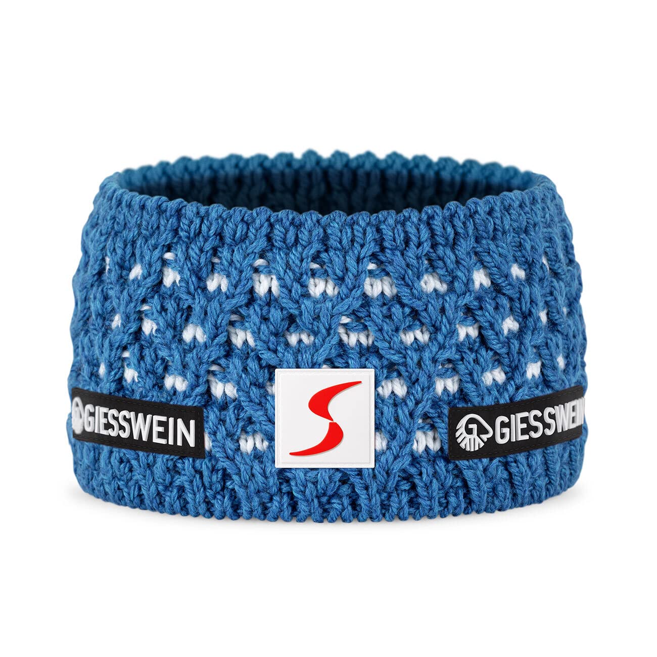 Giesswein ÖSV Headband Adelboden - ÖSV Merino Stirnband gefüttert | Ski Austria Fleece-Stirnband grobmaschig, Unisex – warmes Merino Kopfband, offizieller ÖSV Fanartikel