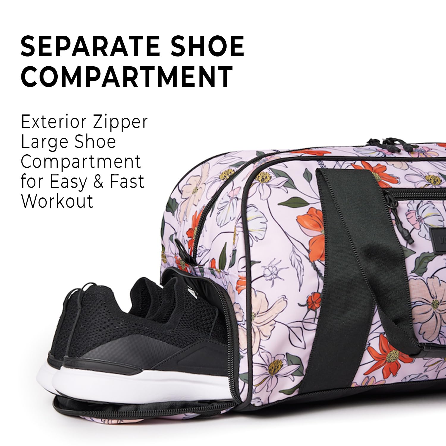 Vooray Burner Gym - Borsa sportiva compatta con tasca per scarpe, 39 cm, 23 l
