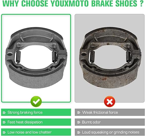 Miniatura 2 de Youxmoto Zapatas de freno delanteras y traseras para Kawasaki KLX 110 2002-2022, para KLX 110L 2010-2021, para Suzuki DR-Z 110K 2003 2004 2005