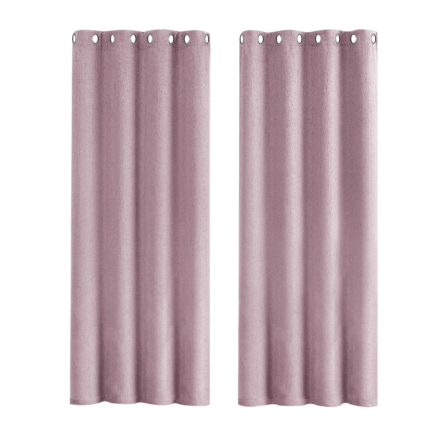Happy Homewares Lavender Lilac Lined Blackout Eyelet Curtain Pair46 X 63 Inch Drop from B&Q