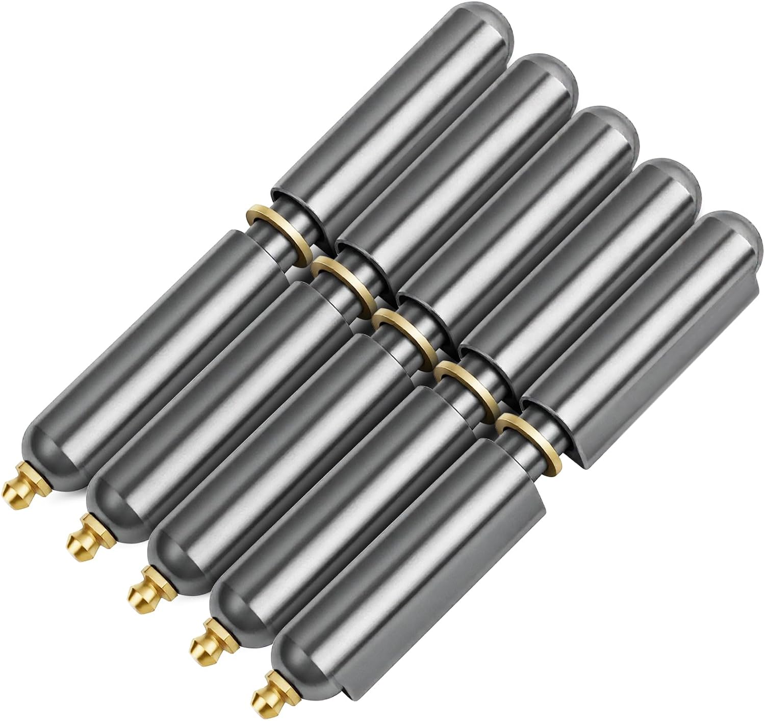 10PCS 5Inch BBQ Smoker Bullet Weld On Hinges, Weldable Hinges, Carbon Steel Bullet Hinges Weld on for Gates Doors Containers Trailer Ramps and Tool Cabinets, Outdoor BBQ Grill