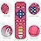 Baby Teether Toy for Babies 3-24 Months TV Remote Control Shape Chew Toy Teething Relief Baby Toys for Infants (Rose red)