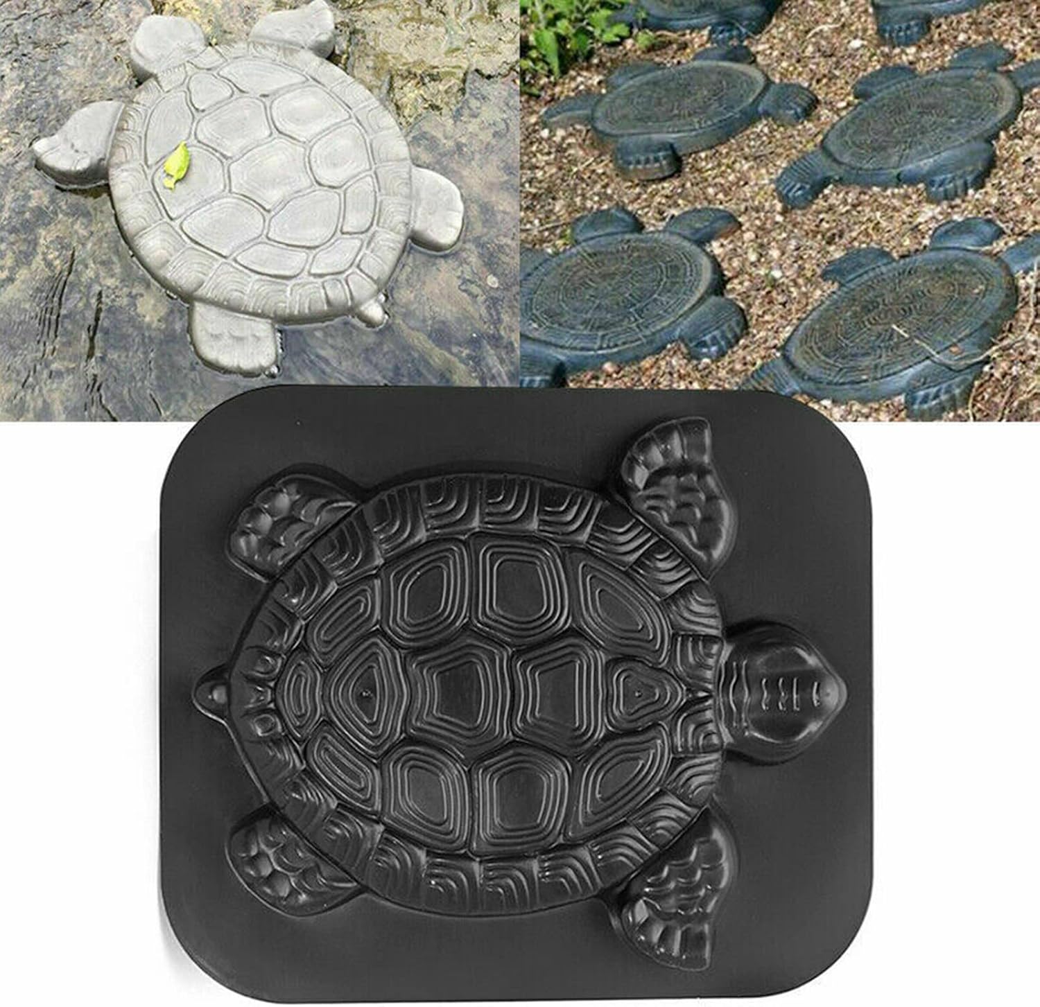 Turtle Concrete Plaster Mold Tortoise Garden Path Stone Mold Concrete Mould USA