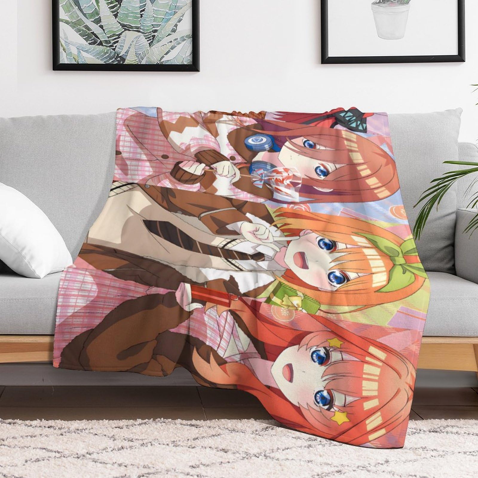 Amazon｜五等分の花嫁 タオルケット 夏用 ブランケット キャラクター