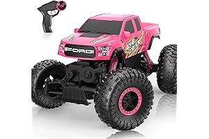 DOUBLE E Pink Ford Raptor F150 RC Car 4WD Girls Trucks