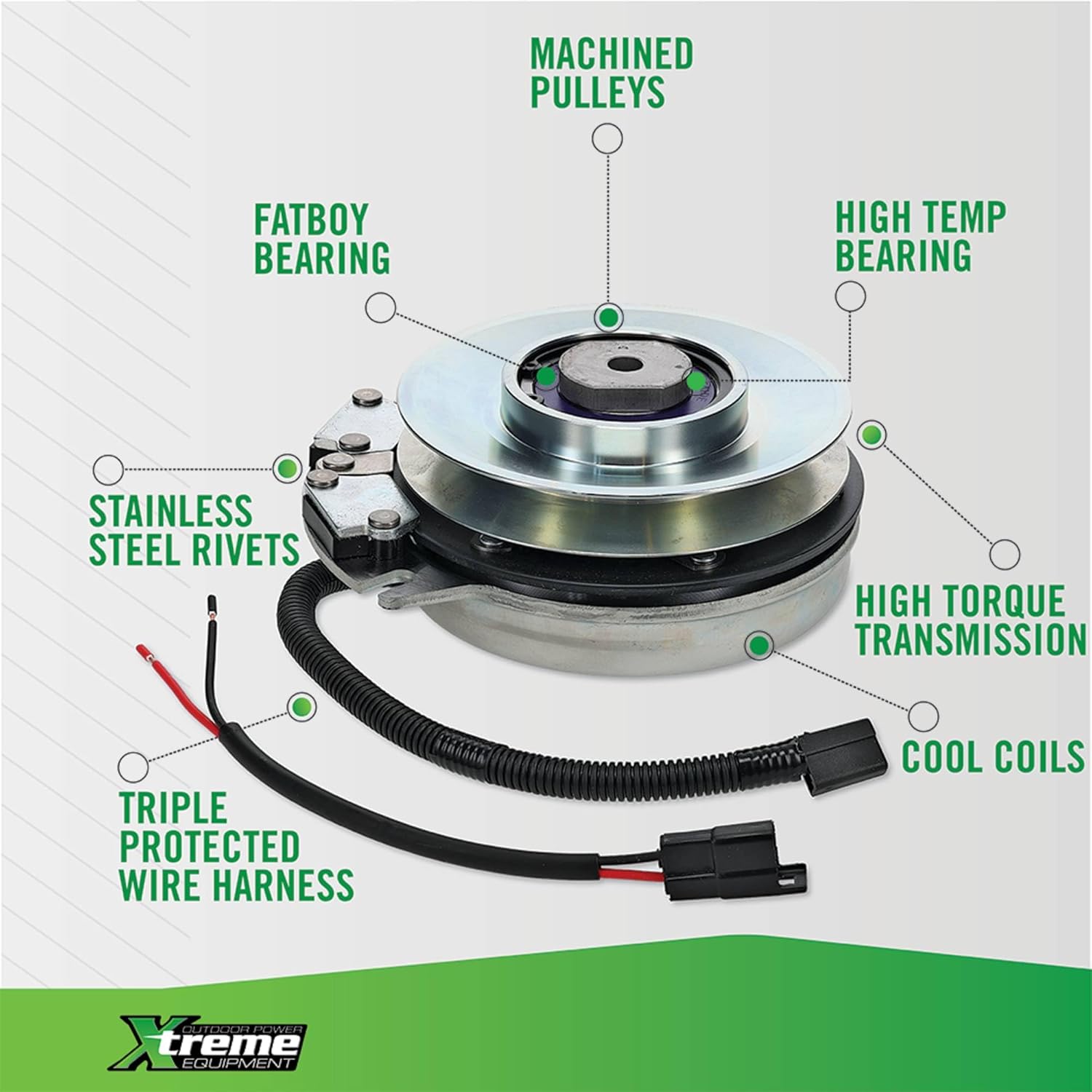 Xtreme Outdoor Power Equipment X0044 PTO Clutch Compatible with/Replacement for Ariens PM Series, Zoom 2050, Zoom 2552XL, Zoom 2560XL, Gravely PM252Z, PM Series, Lastec 325D, 325E 00389900, 09208000