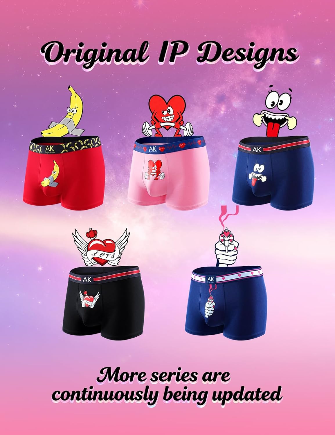 Arjen Kroos Men's Sexy Novelty Boxer Briefs with 3D Pouch Cotton Underwear for Valentine's Day Gifts,Funny Couple Underwear - Image 8