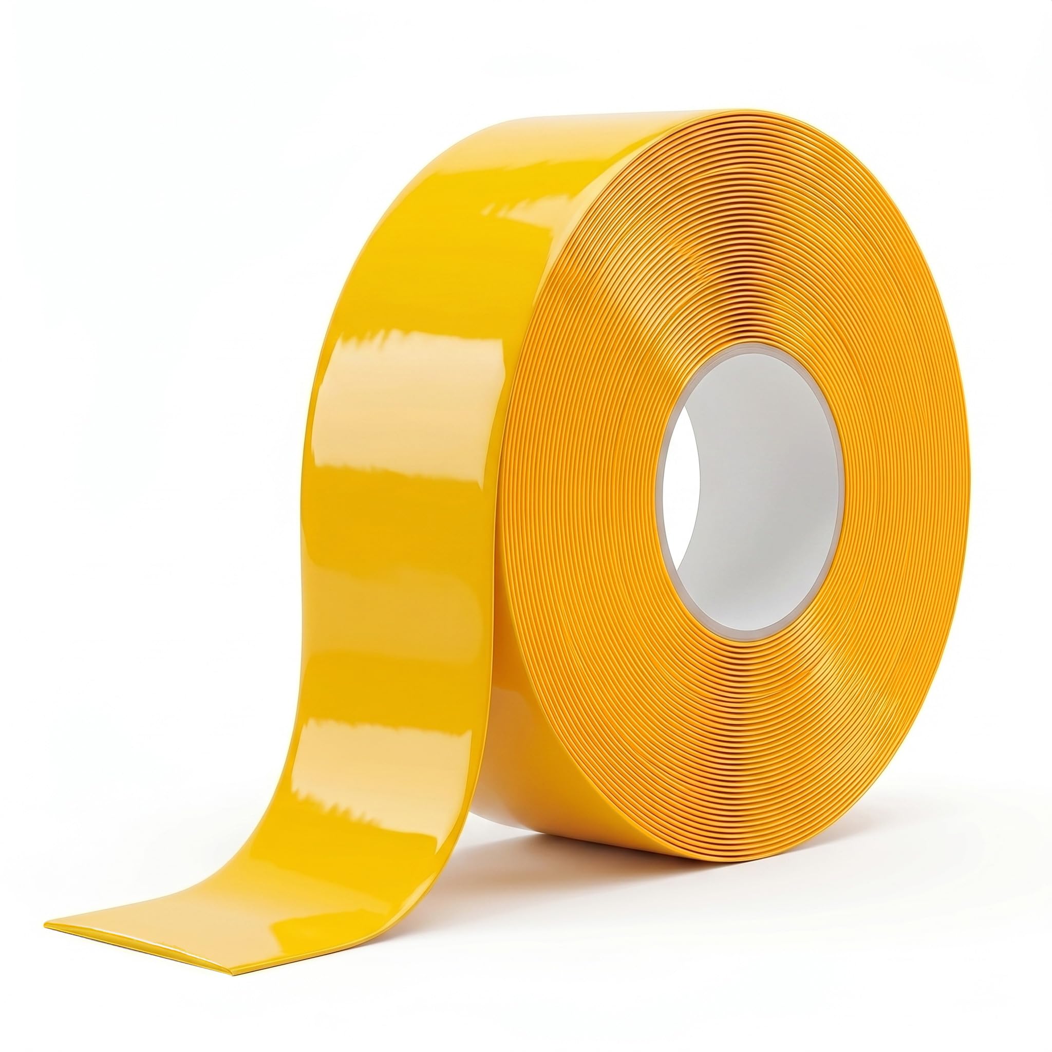 OWYR Hazard Tape, Extra Thick Heavy Duty Industrial Caution Warning Tape for Concrete Pavement and Warehouses (Yellow, 1.1mm Thick-50mm x 30m)