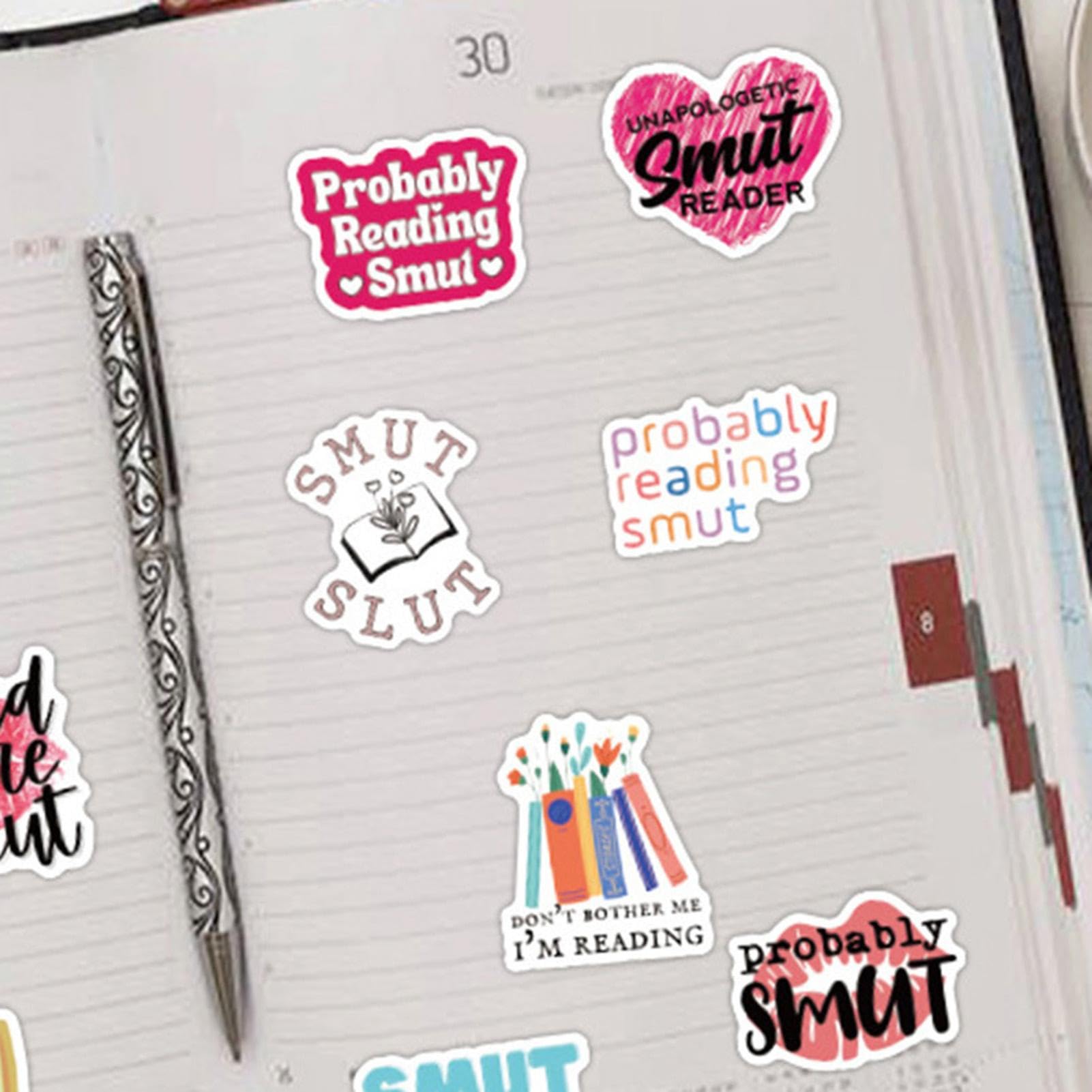 120 Adesivi Per Kindle E Laptop - Pacco Stickers Per Lettori Adulti, Tema Booktok Piccante, Vinile Resistente