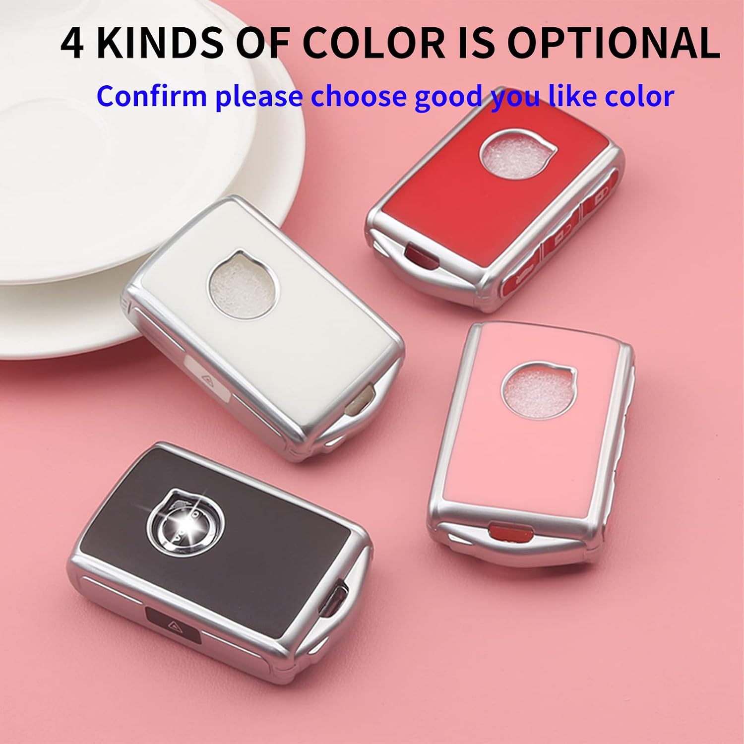 for Volvo Key Fob Cover，Volvo XC40 XC60 S90 XC90 V90 2017 2018 T5 T6 2015 2016 T8 (Black)
