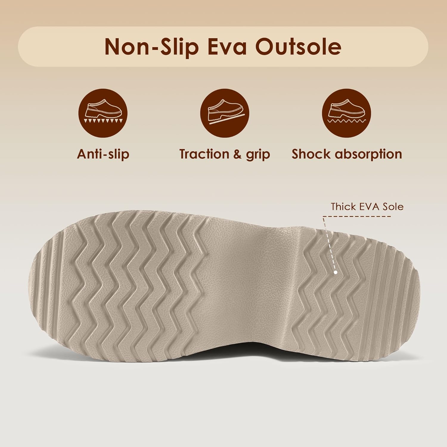 Vilanva Platform Clogs for Women Cozy Suede Fall Slippers with Warm Fur Lined Slip on Shoes Outdoor Indoor House - Image 6