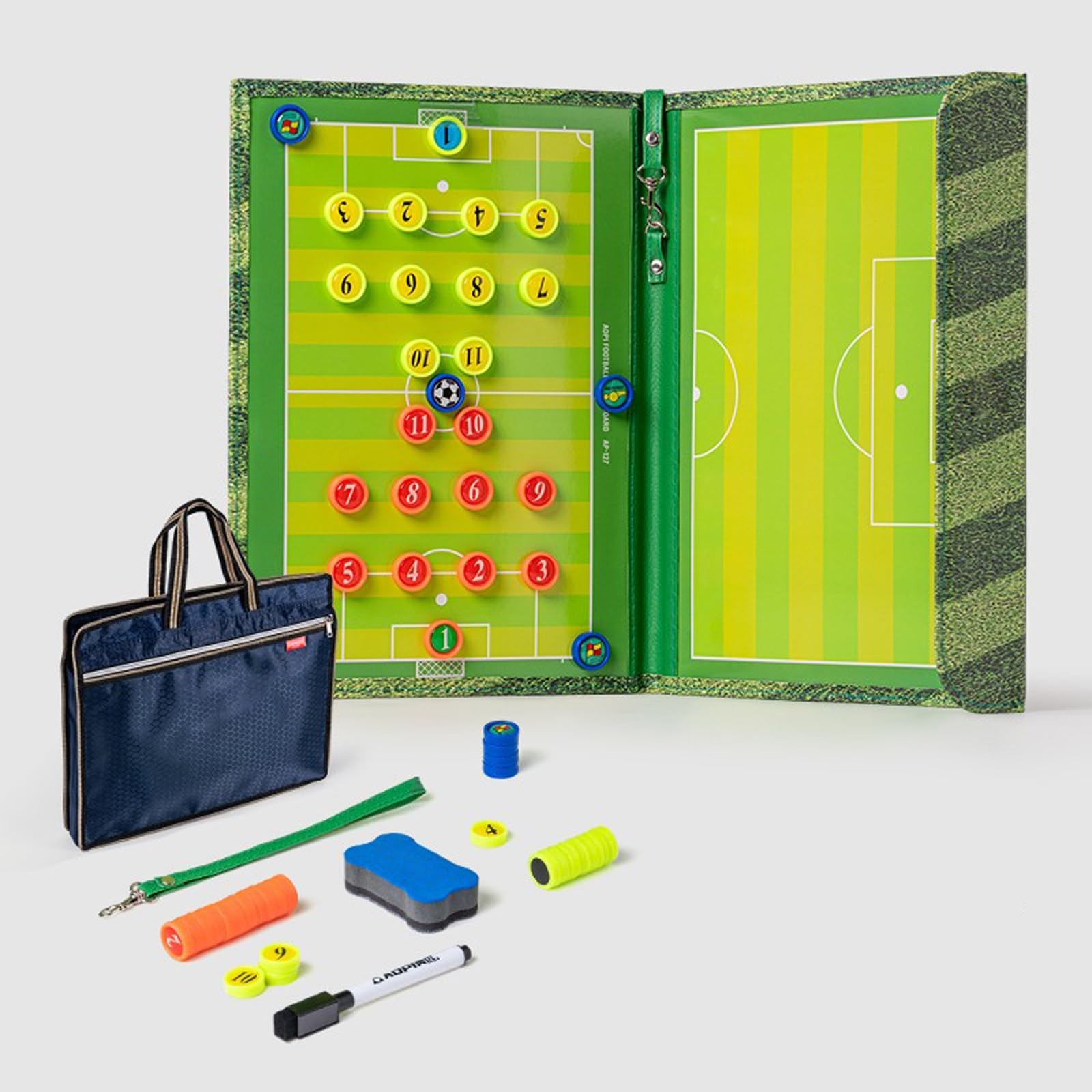 Lavagna Tattica Magnetica Calcio, Coaches Lavagna Tattica Calcio Allenatore di Board, Design Pieghevole, Leggera e Portatile, per l'insegnamento, la Competizione
