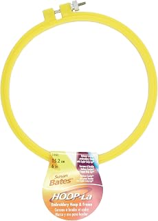 Susan Bates Hoop-La 6-Inch Embroidery Hoop with Super-Grip-Lip: Consistent Tension for Cross-Stitch, Quilting & Needlecraft