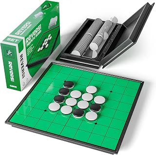 Othello Board Game Original,Classic Strategy Board Game Reversi with 9.75" Folding Magnetic Board for Home and Travel