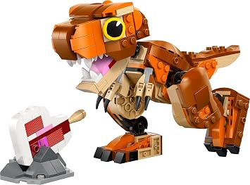 LEGO Jurassic World Small Eatie: T.Rex Figure 76967 – Dinosaur Toy with Movable Parts for Boys and Girls 7 Years and Over, Gift Idea for Kids (313 Pieces)