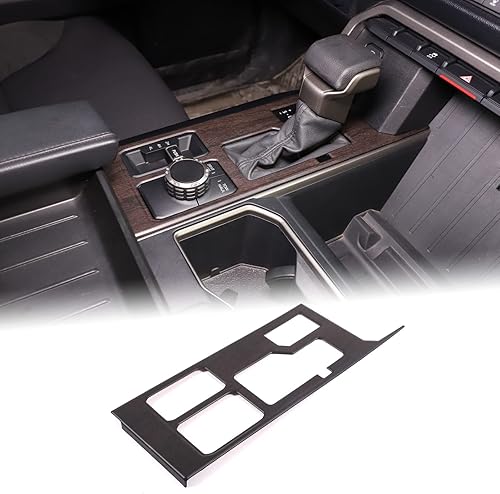 Vista 53 de Aunginsy Cubierta de panel de palanca de cambios de control central, compatible con Toyota Tundra/Sequoia 2022-2024, consola de palanca de cambios
