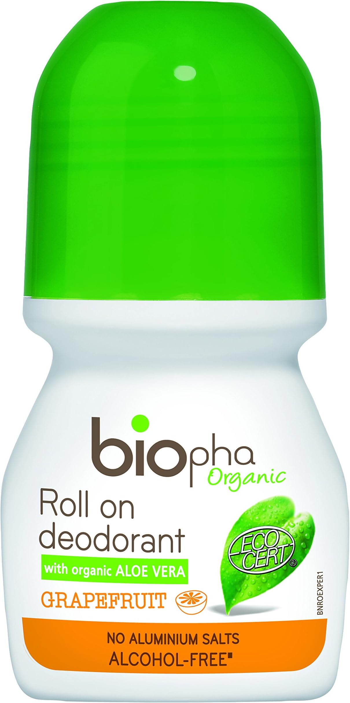 Biopha Organic Deodorant Roll-on, Grapefruit 50ml - (Pack of 3)