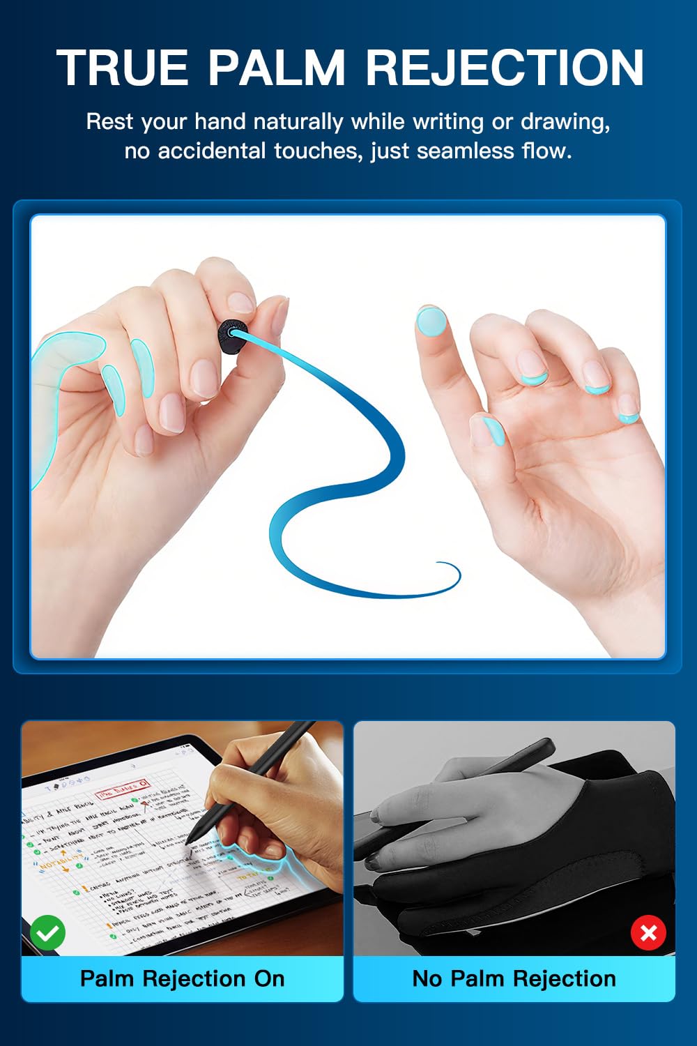 Penna digitale EMR ultra reattiva per 2 e Kindle Scribe, 4096 livelli di pressione, supporto inclinabile, rifiuto palmo, punte in feltro durevoli, attacco magnetico, gomma di precisione da 0,01 mm